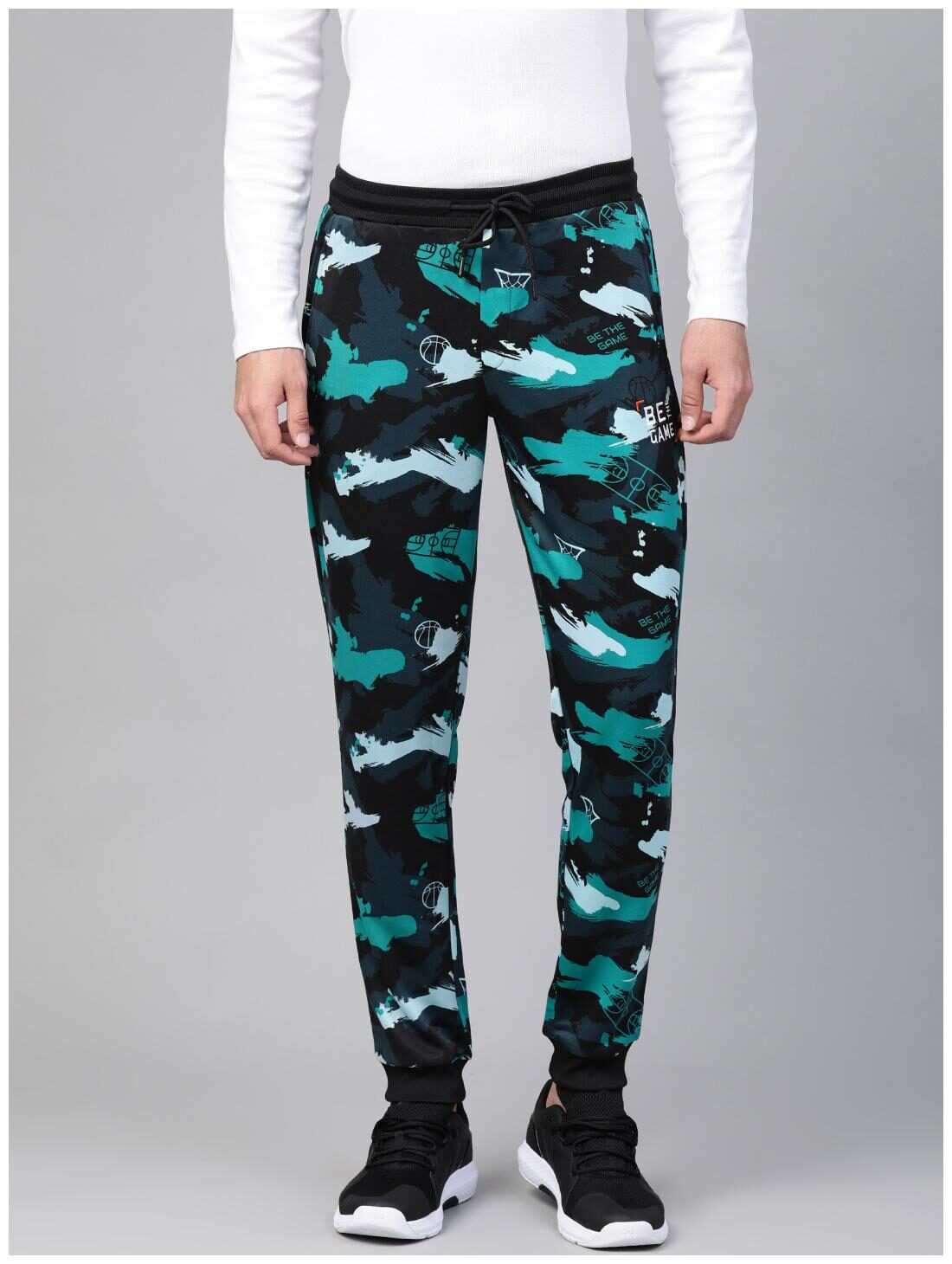 

Alcis Men Navy blue Camouflage Regular fit Joggers