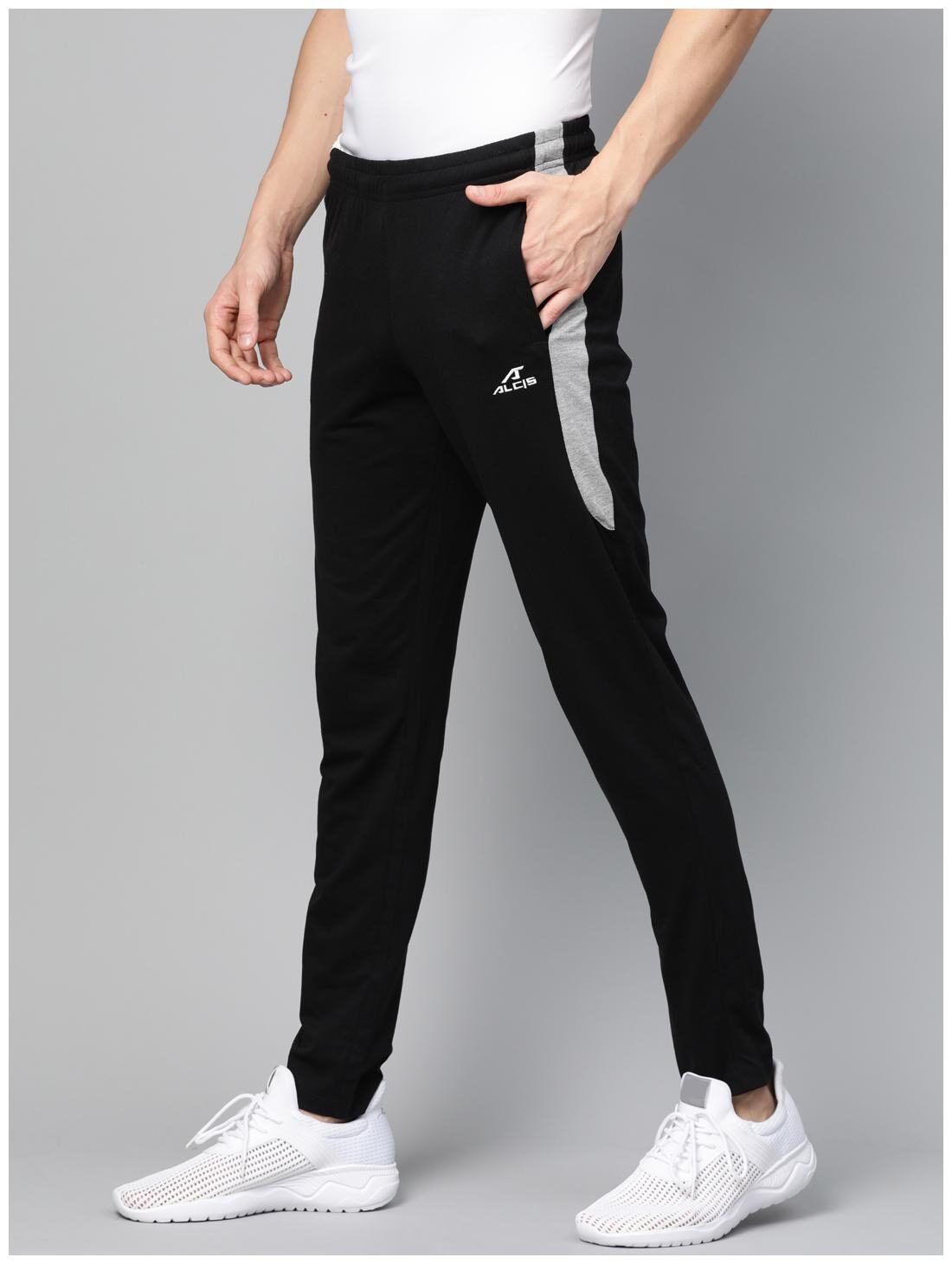 

Alcis Men Black Solid Regular fit Track pants
