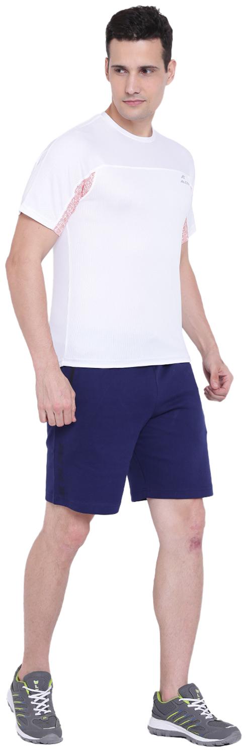 

Alcis Men Blue Cotton Solid Sports Shorts