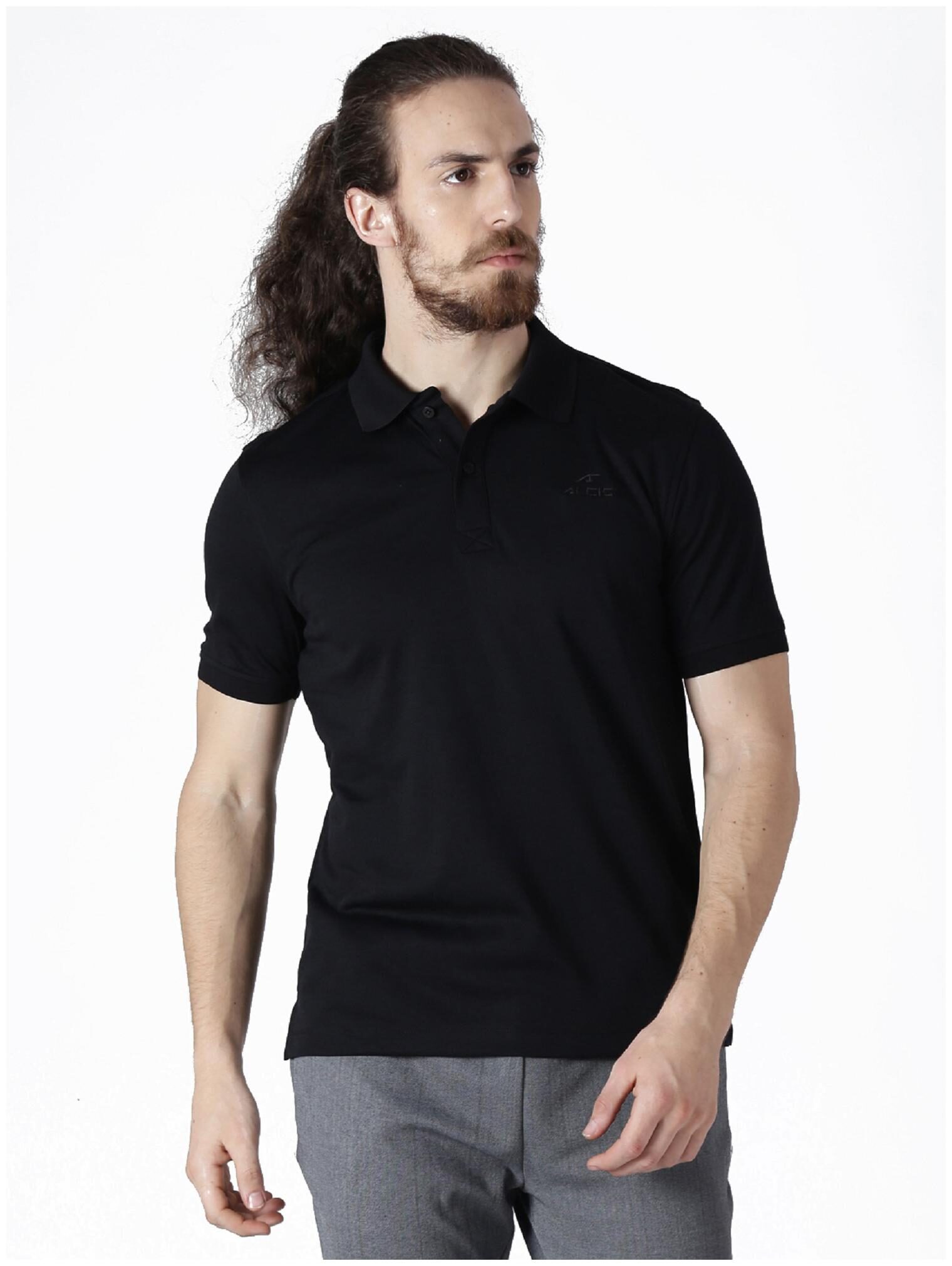 

Alcis Men Black Slim fit Polyester Polo collar T-Shirt - Pack Of 1