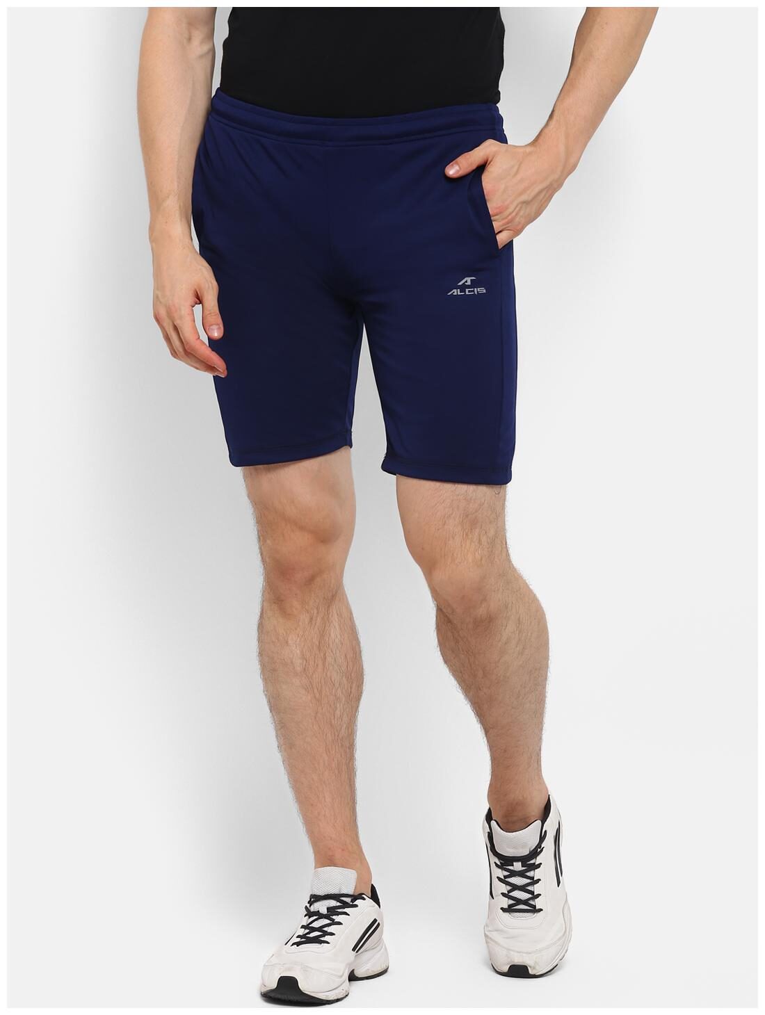 

Alcis Men Blue Polyester Solid Sports Shorts