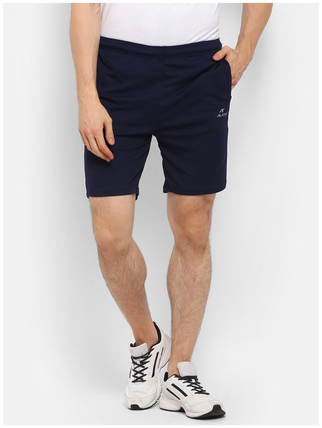 

Alcis Men Blue Polyester Solid Sports Shorts