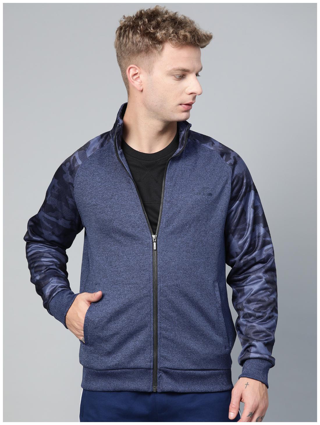 

Alcis Men Blue Camouflage Sports jacket