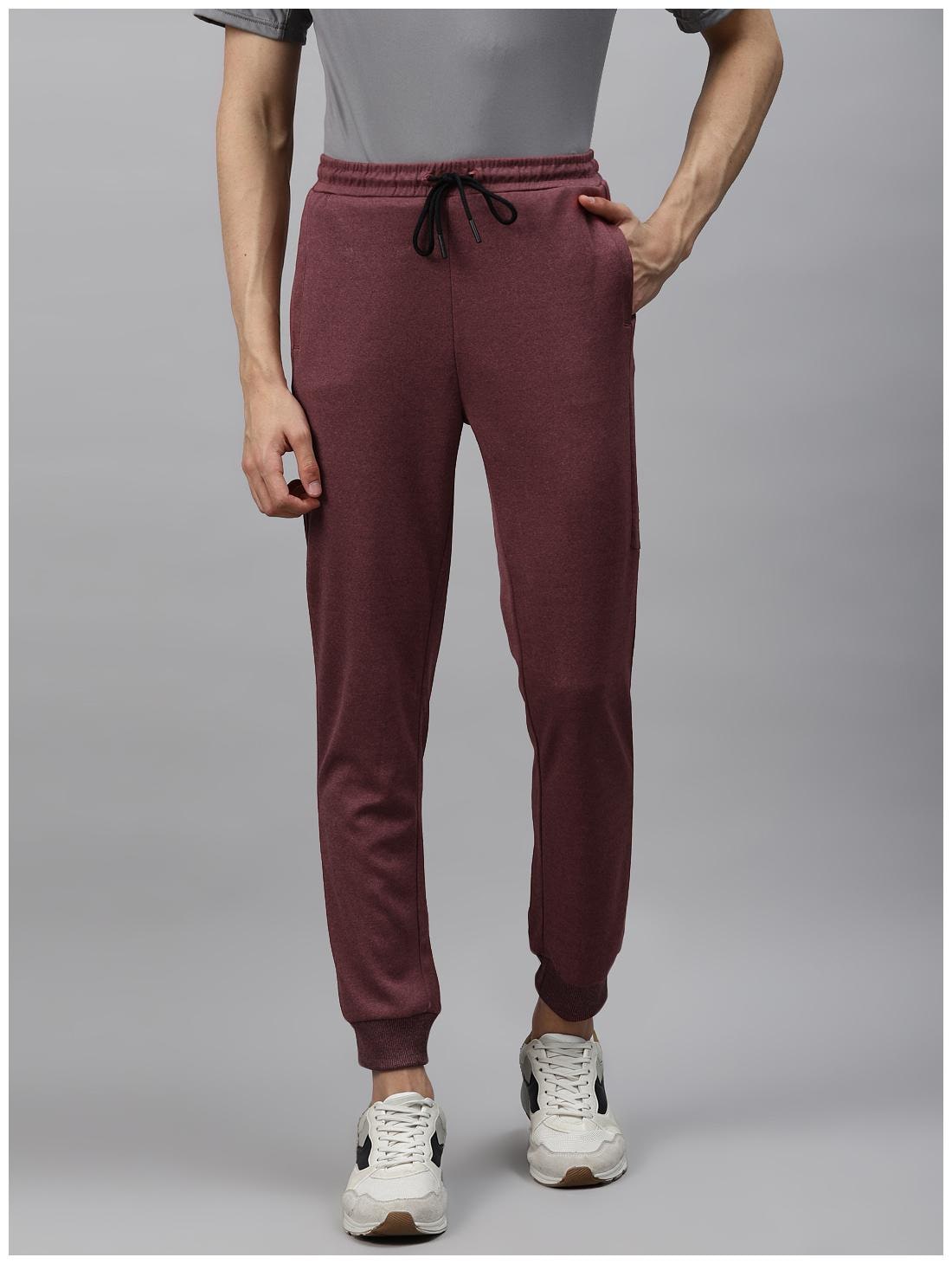 

Alcis Men Burgundy Solid Regular fit Joggers