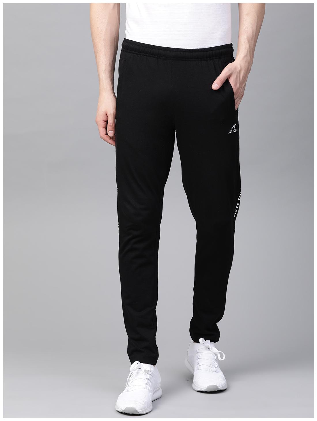 

Alcis Men Black Solid Regular fit Track pants