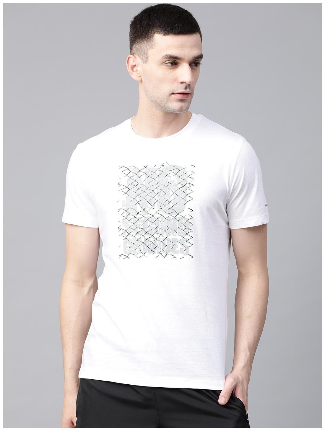 

Alcis Men White Slim fit Cotton Round neck T-Shirt - Pack Of 1