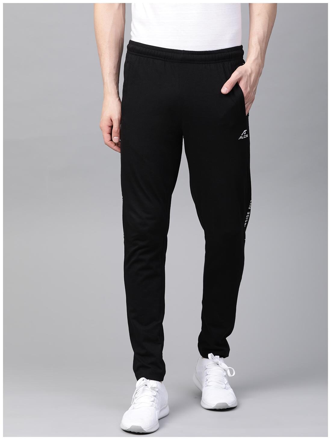 

Alcis Men Black Solid Regular fit Track pants