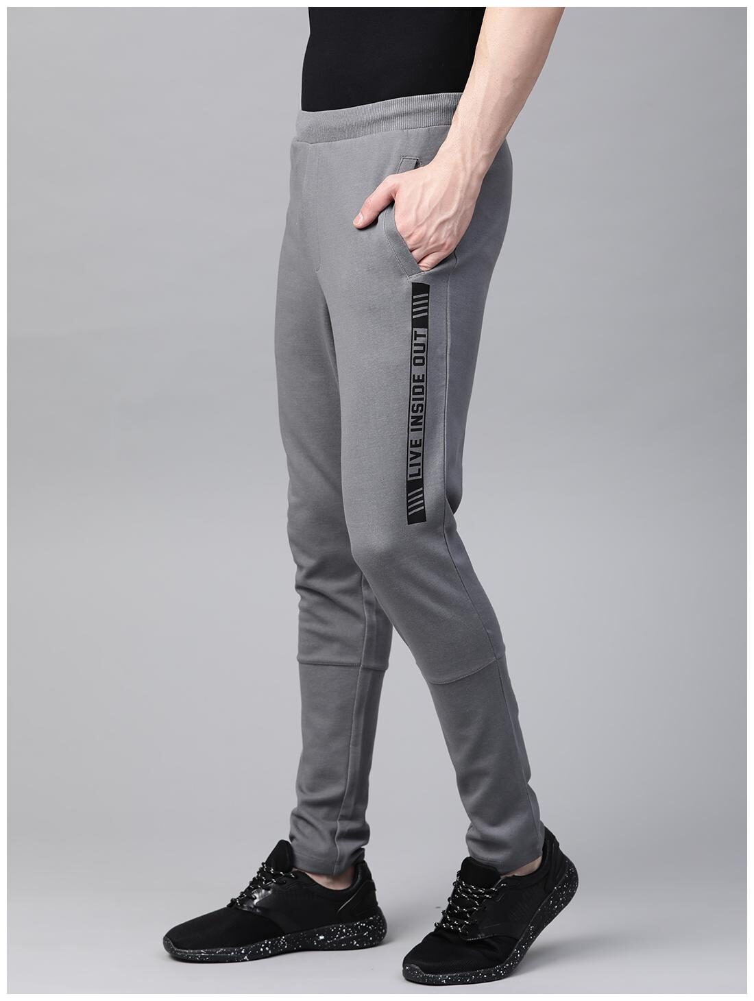 

Alcis Men Grey Solid Regular fit Track pants
