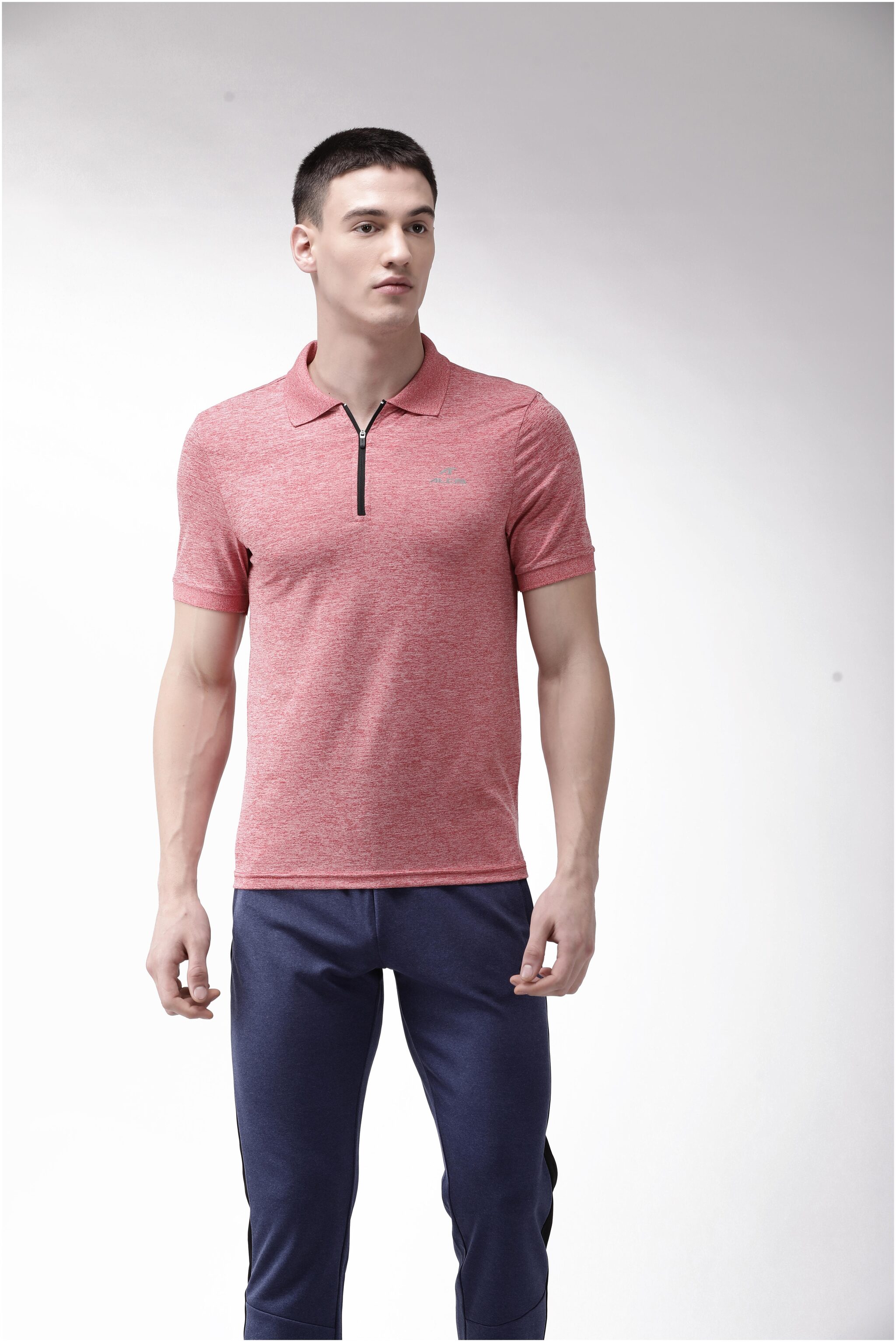 

Alcis Men Pink Slim fit Polyester Polo collar T-Shirt - Pack Of 1