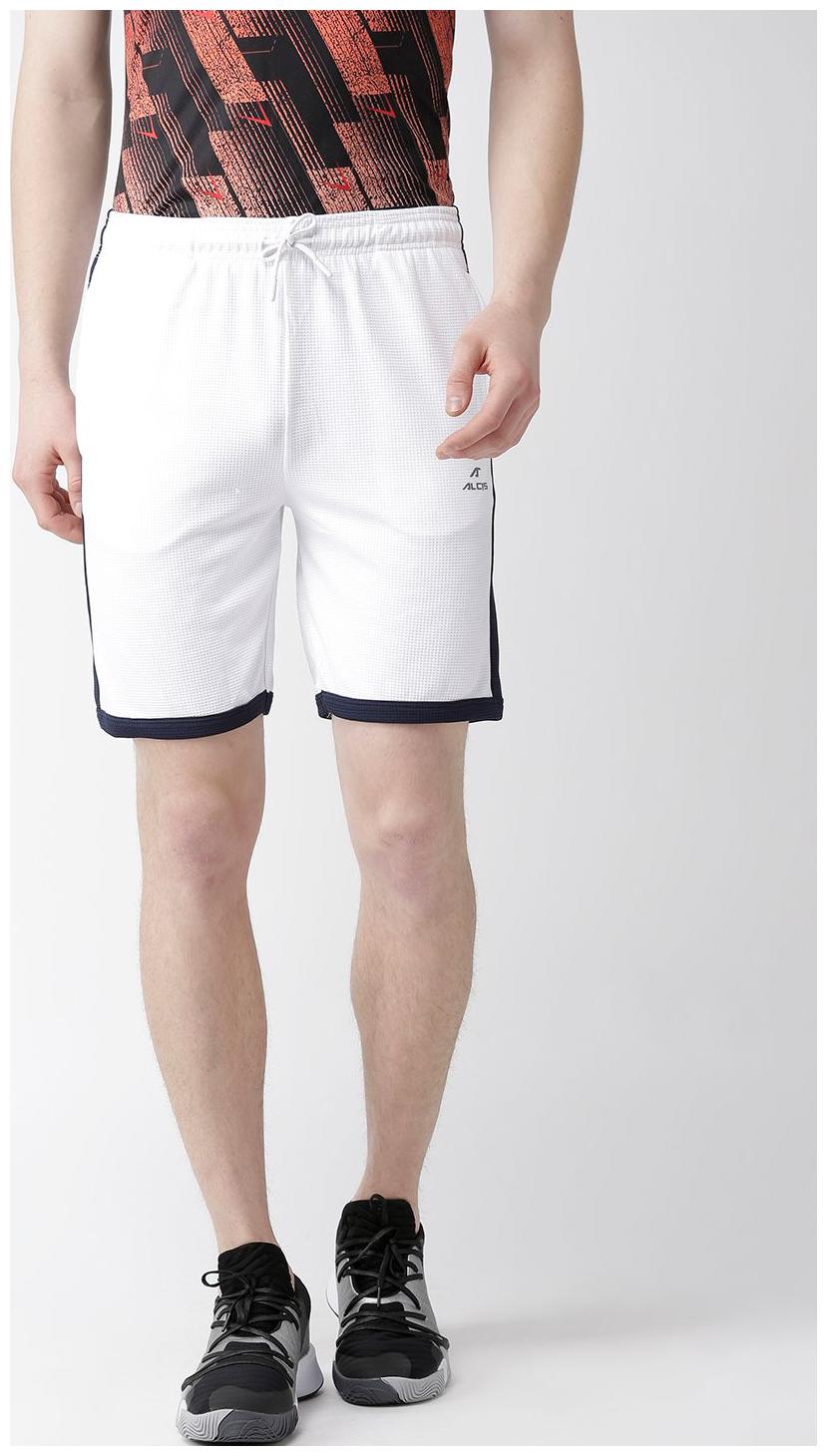 

Alcis Men Polyester Solid Shorts White