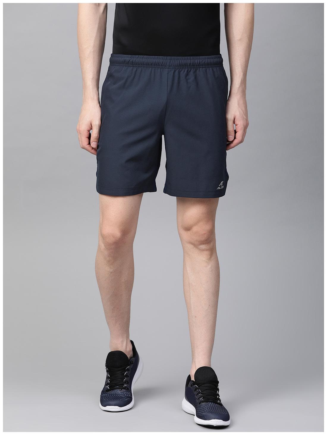 

Alcis Men Polyester Solid Navy Blue Sports Shorts