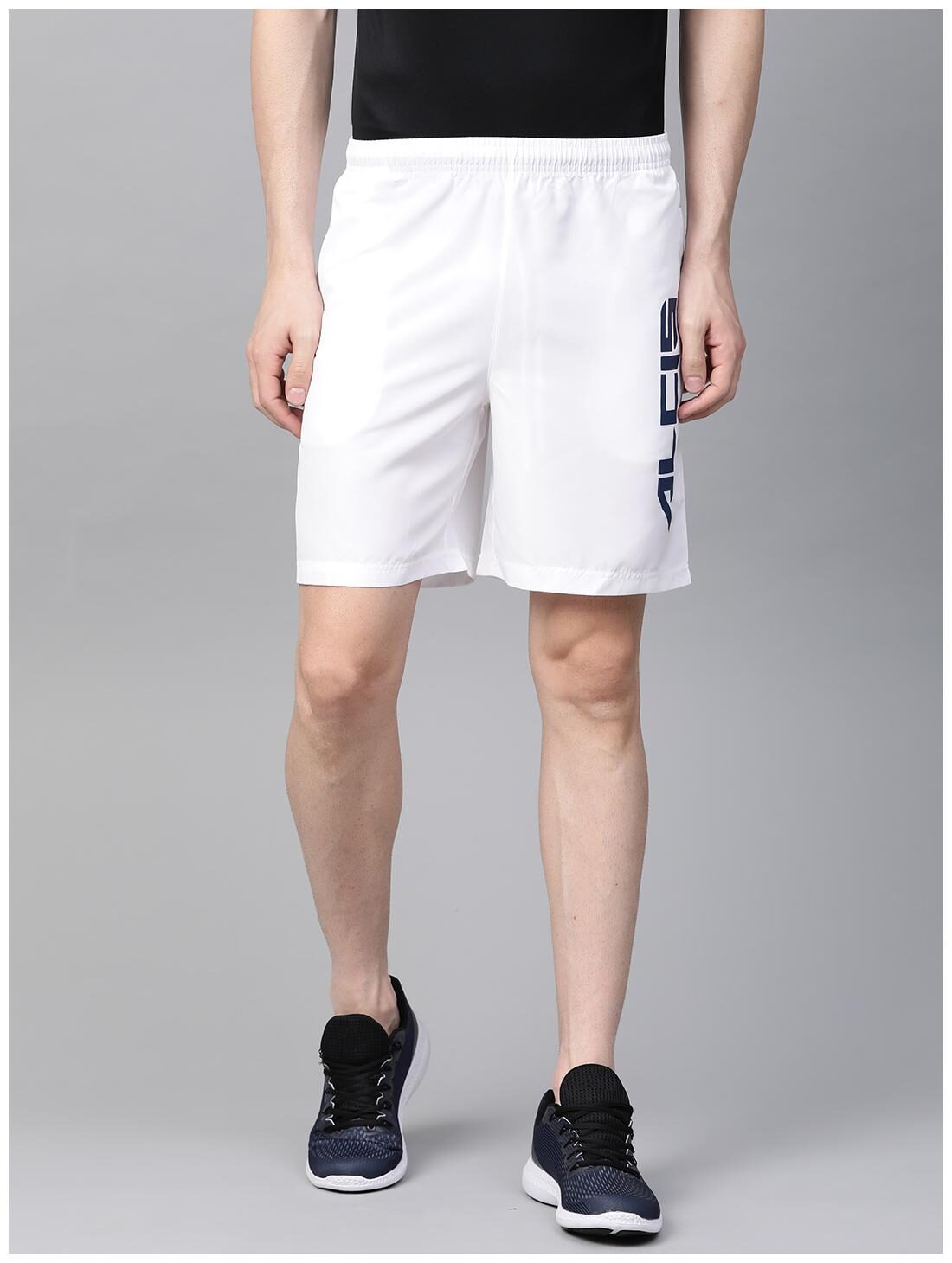 

Alcis Men Polyester Printed White Sports Shorts