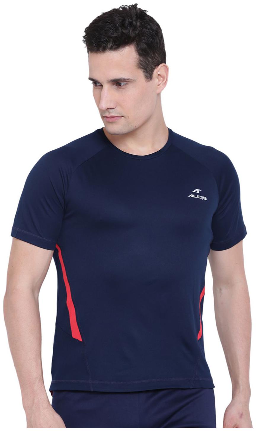 

Alcis Men Navy blue Regular fit Polyester Round neck T-Shirt - Pack Of 1