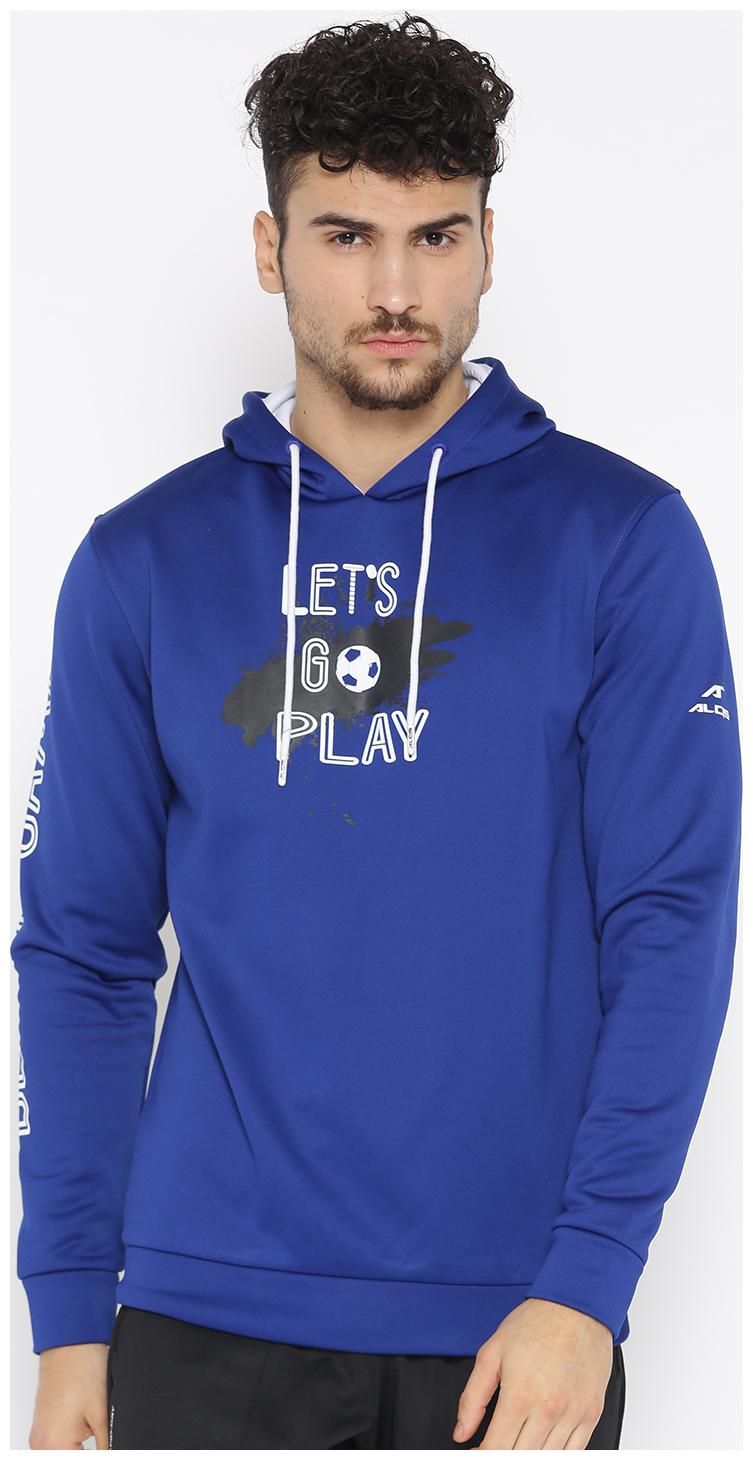 

Alcis Men Printed Blue Hoodie