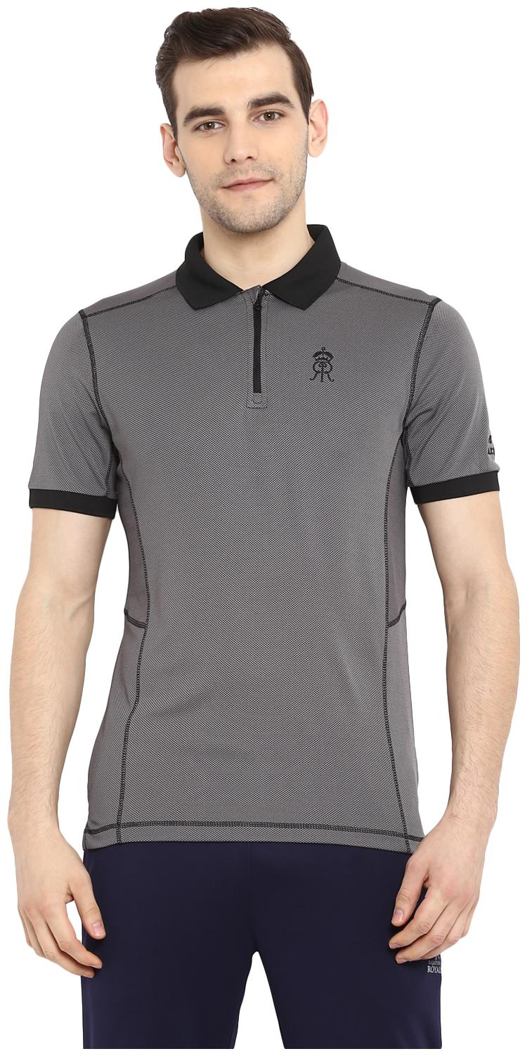 

Alcis Men Grey Slim fit Polyester Polo collar T-Shirt - Pack Of 1