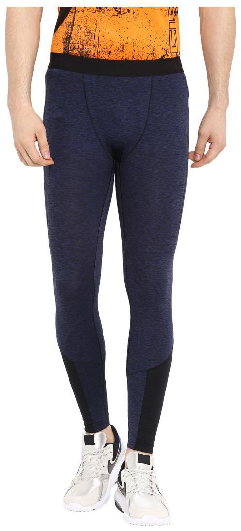 

Alcis Men Solid Navy Blue Compression Track pants