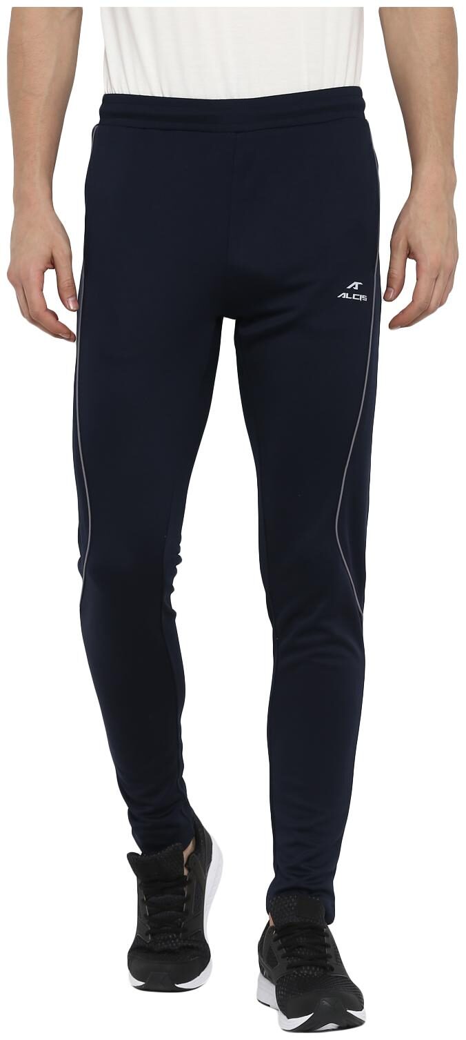 

Alcis Men Blue Solid Slim fit Track pants
