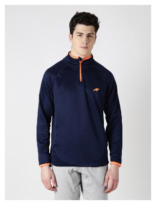 

Alcis Mens Navy Solid Sweatshirt