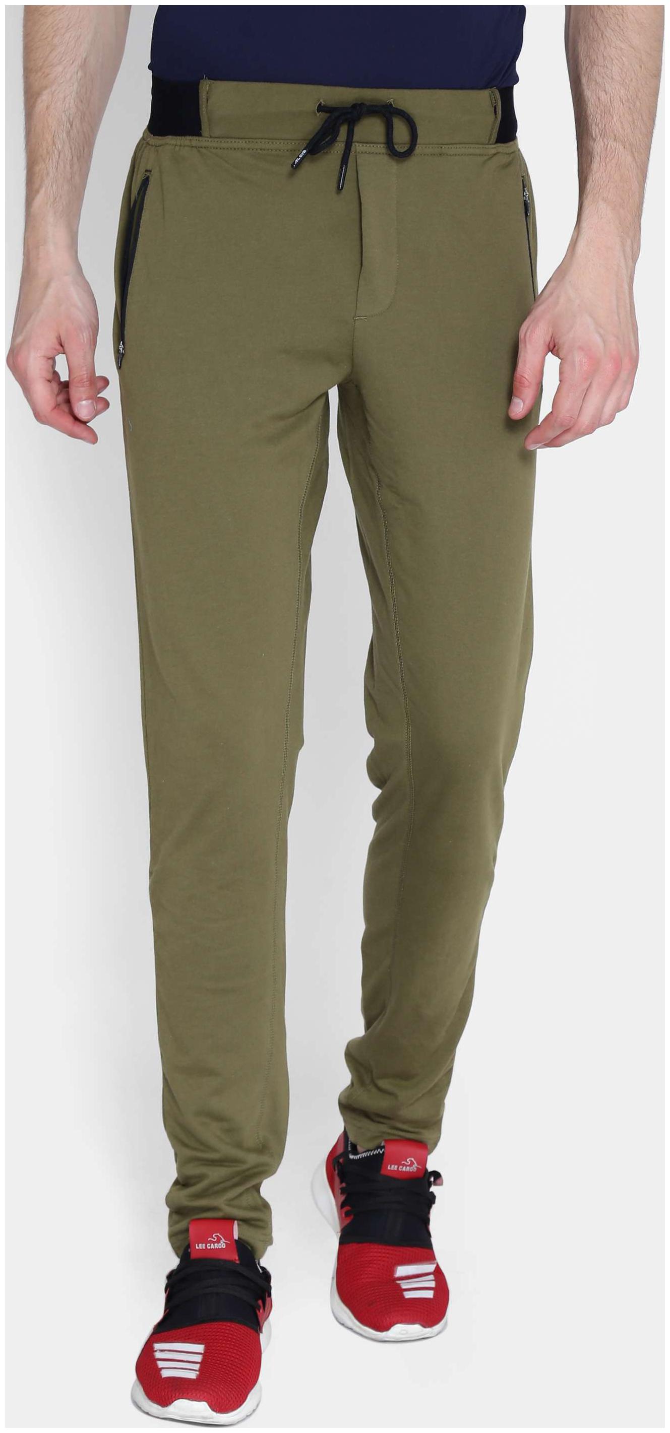 

Alcis Mens Olive Solid Track Pant