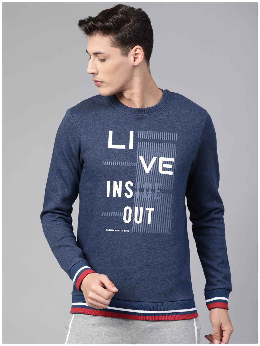 

Alcis Mens Printed Navy Blue Sweatshirts