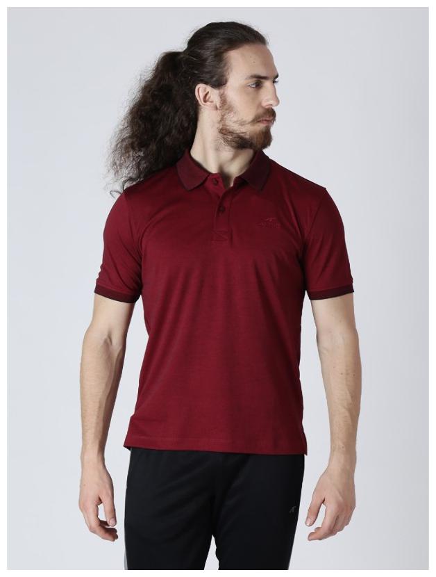 

Alcis Men Maroon Slim fit Cotton Blend Polo collar T-Shirt - Pack Of 1