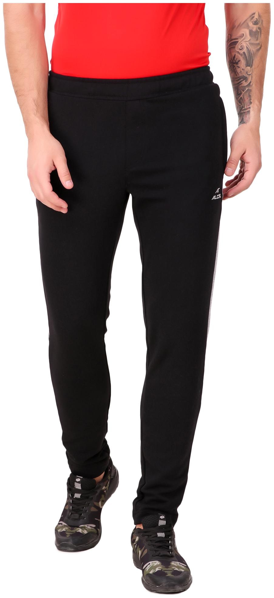 

Alcis Mens Solid Black Track Pant