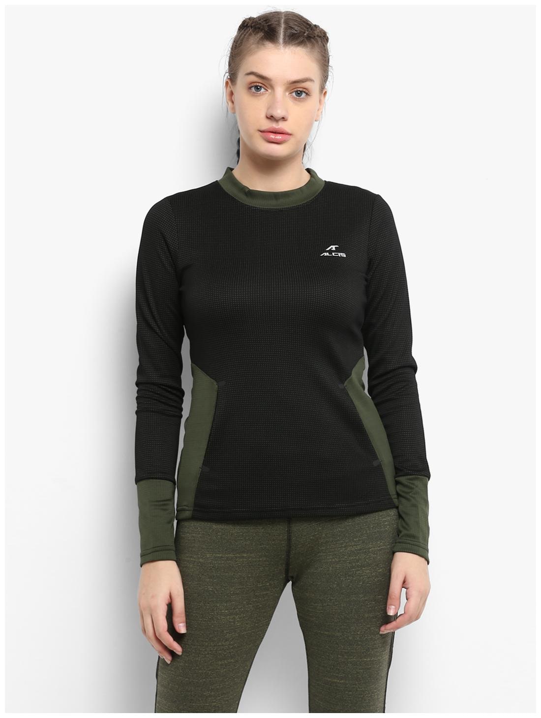 

Alcis Women Printed Sweatshirt - Black