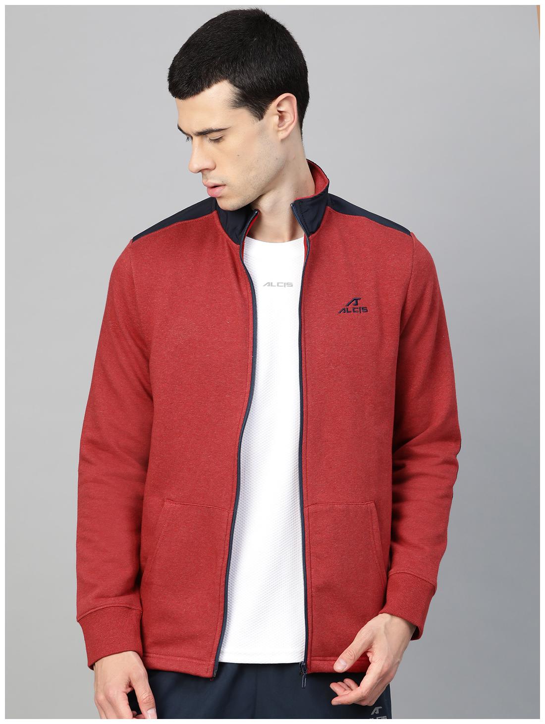 

Alcis Men Maroon Solid Sports jacket