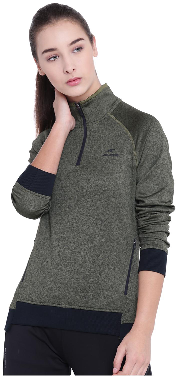 

Alcis Women Solid Sweatshirt - Green