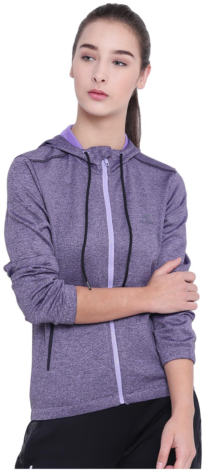 

Alcis Women Solid Sports Jacket - Purple