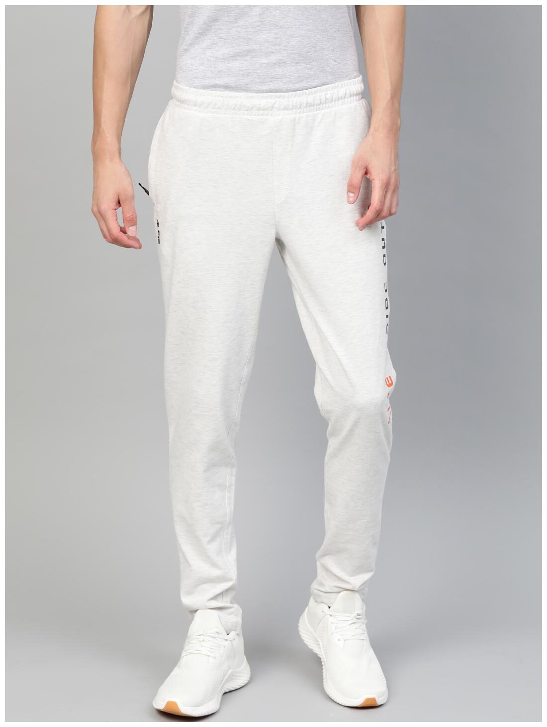 

Alcis Men White Solid Regular fit Track pants
