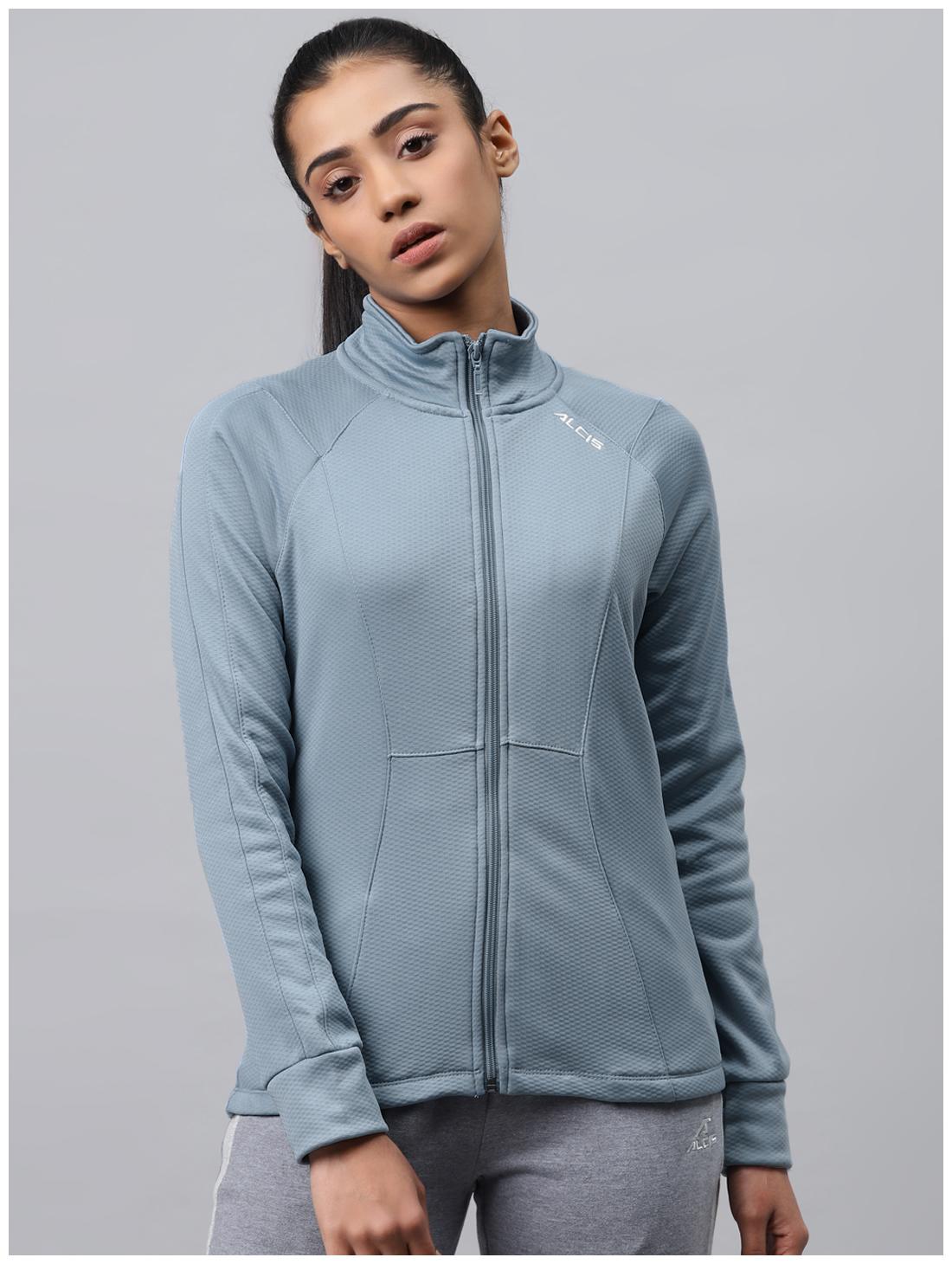 

Alcis Women Solid Sports Jacket - Grey