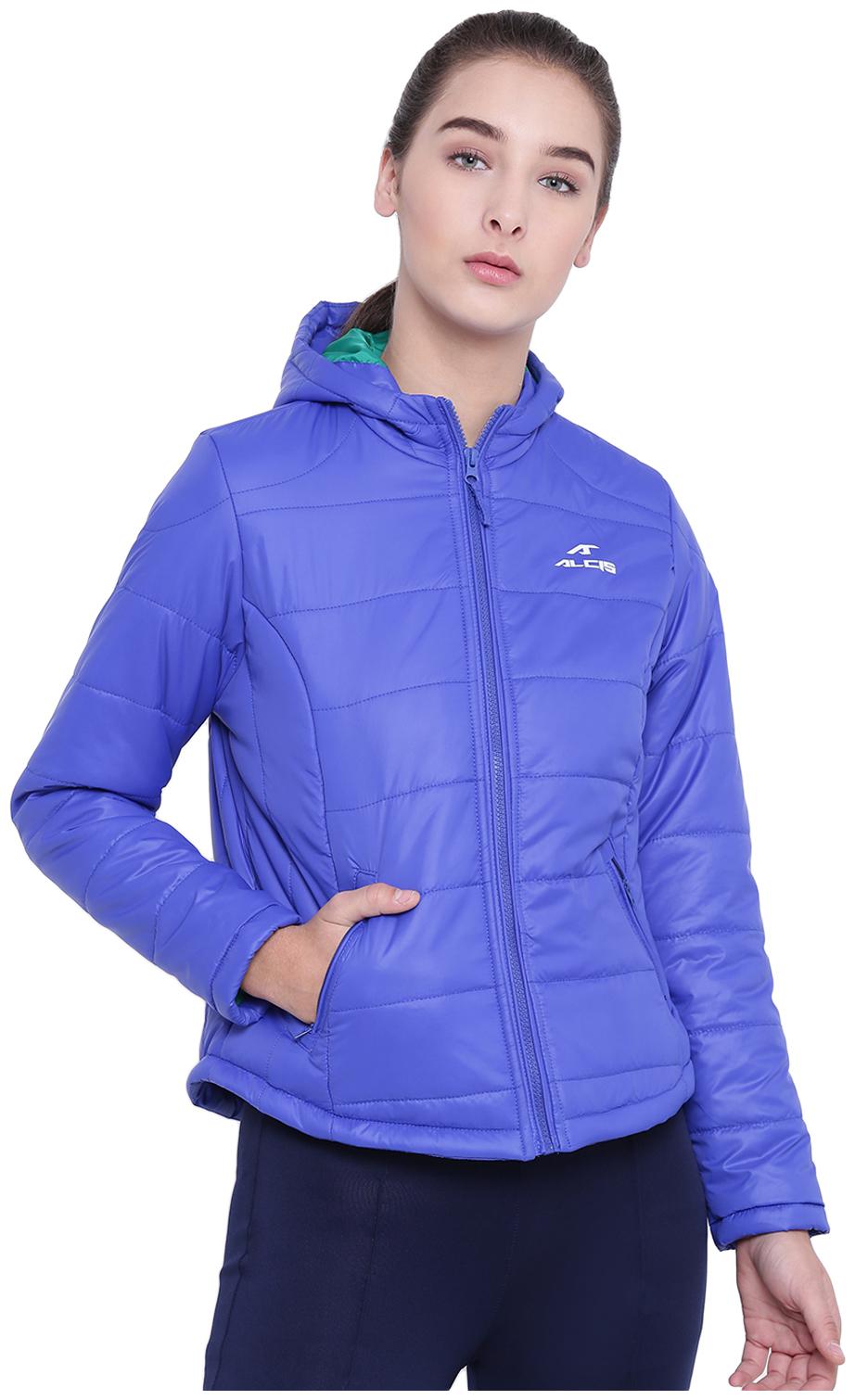 

Alcis Women Solid Sports Jacket - Blue