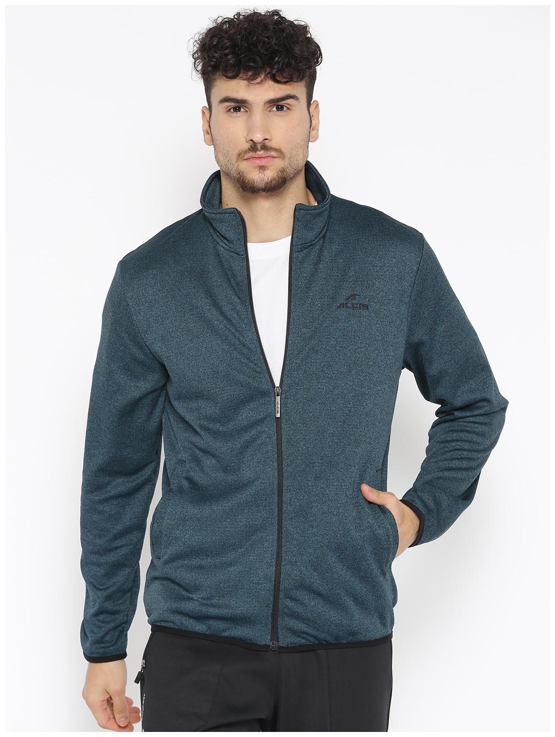 

Alcis Men Green Solid Sports jacket