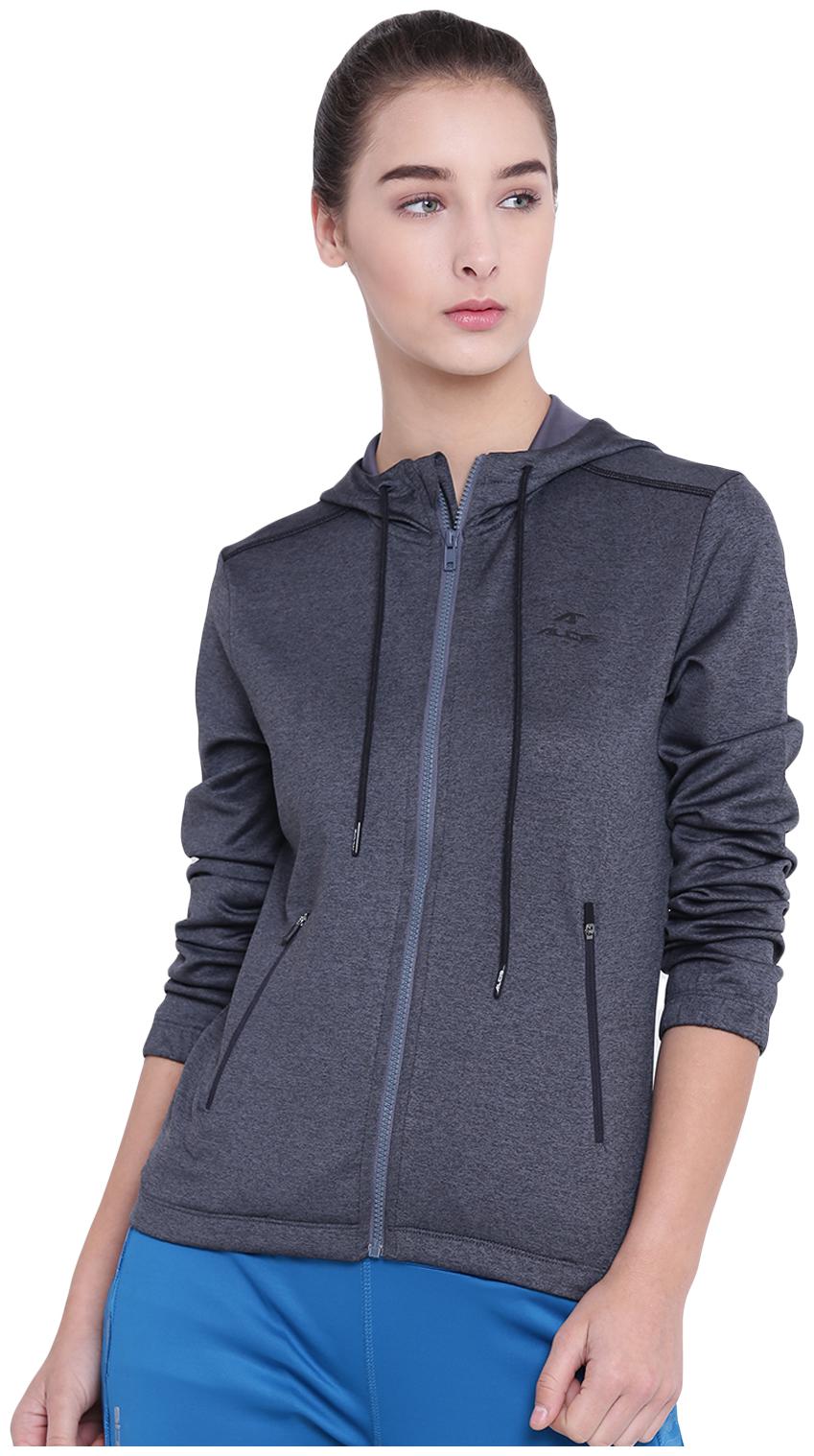

Alcis Women Solid Sports Jacket - Grey