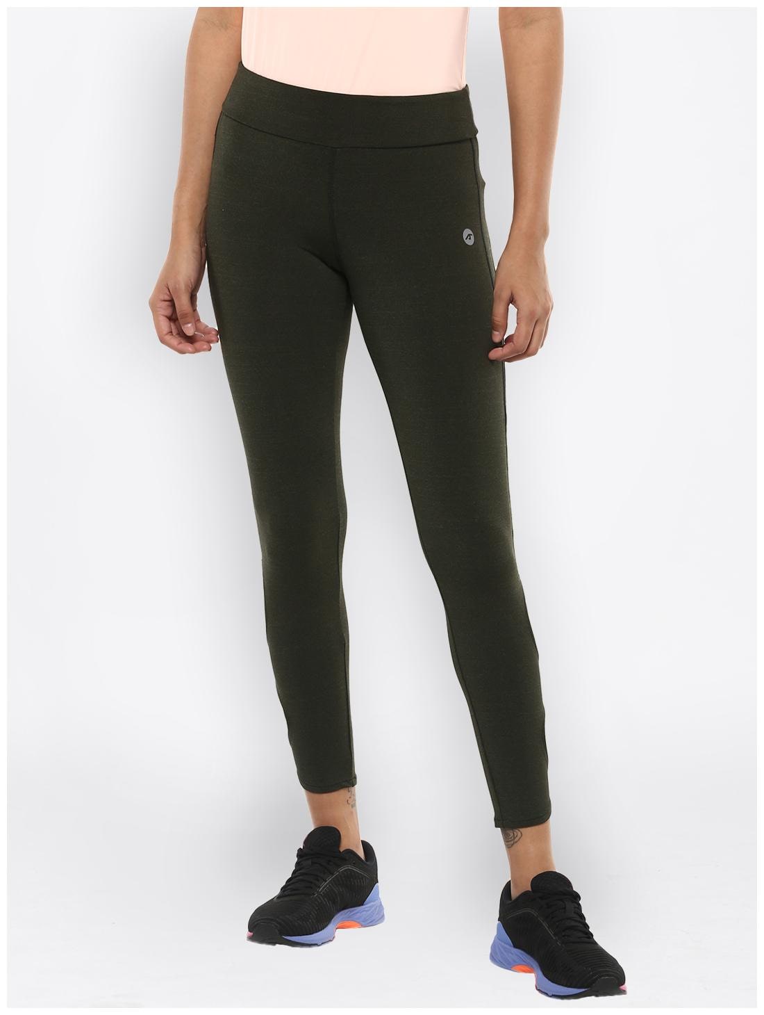 

Alcis Women Slim fit Polyester Solid Track pants - Green