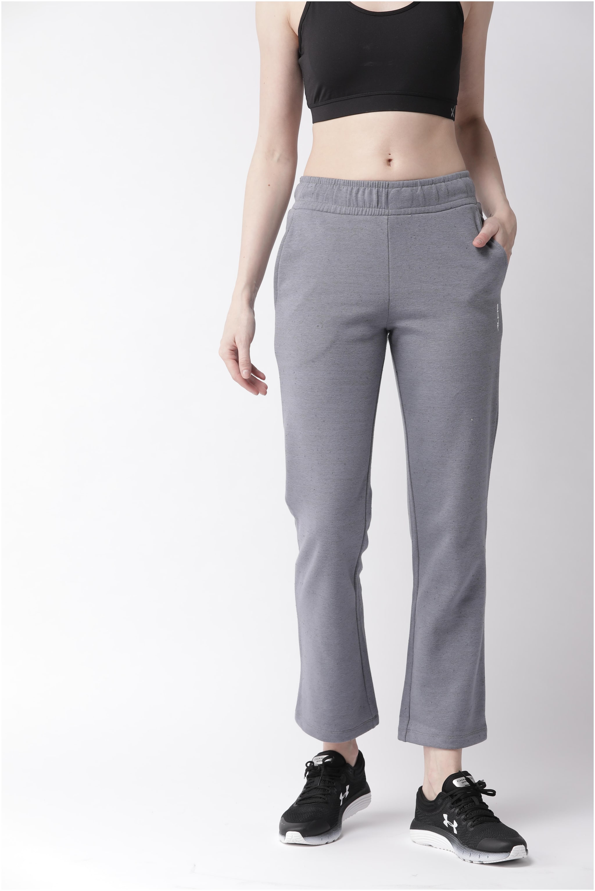 

Alcis Women Regular fit Polyester Solid Track pants - Grey