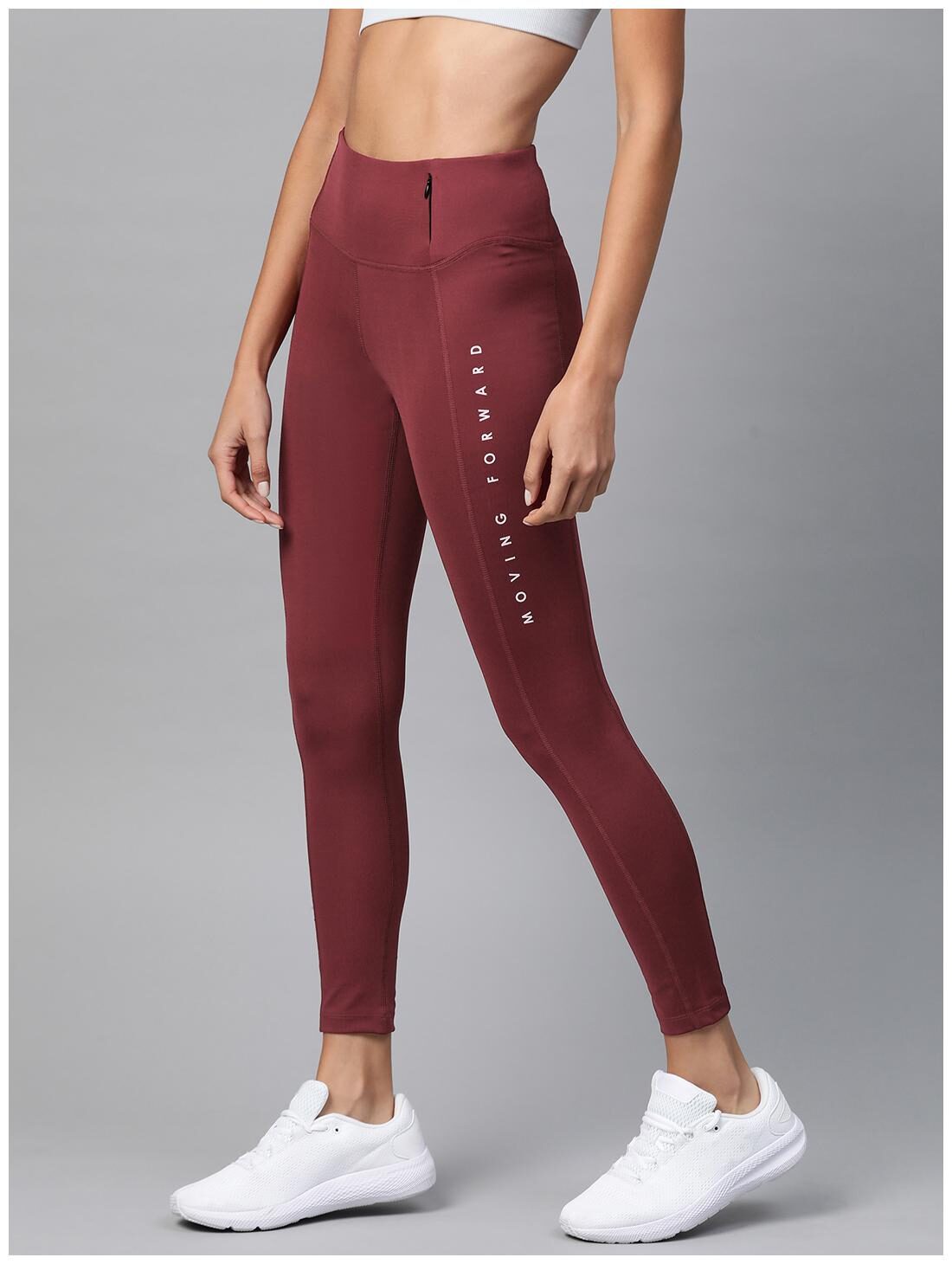 

Alcis Printed Tights - Maroon