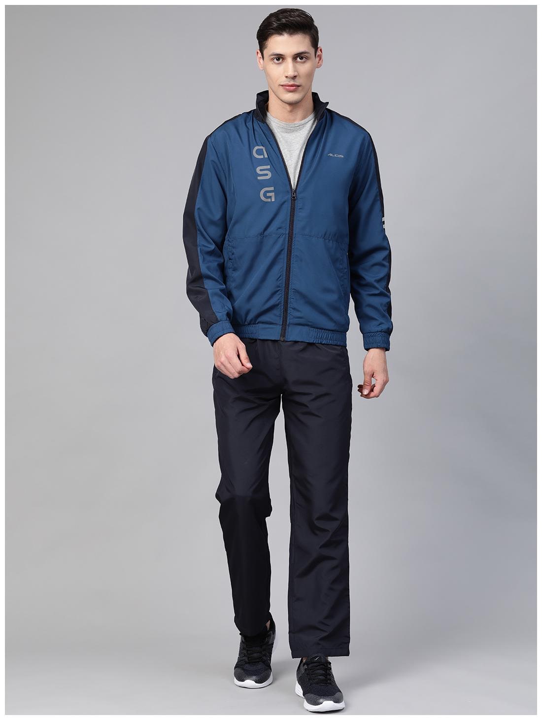 

Alcis Men Navy Blue Printed Regular Fit Track Suit