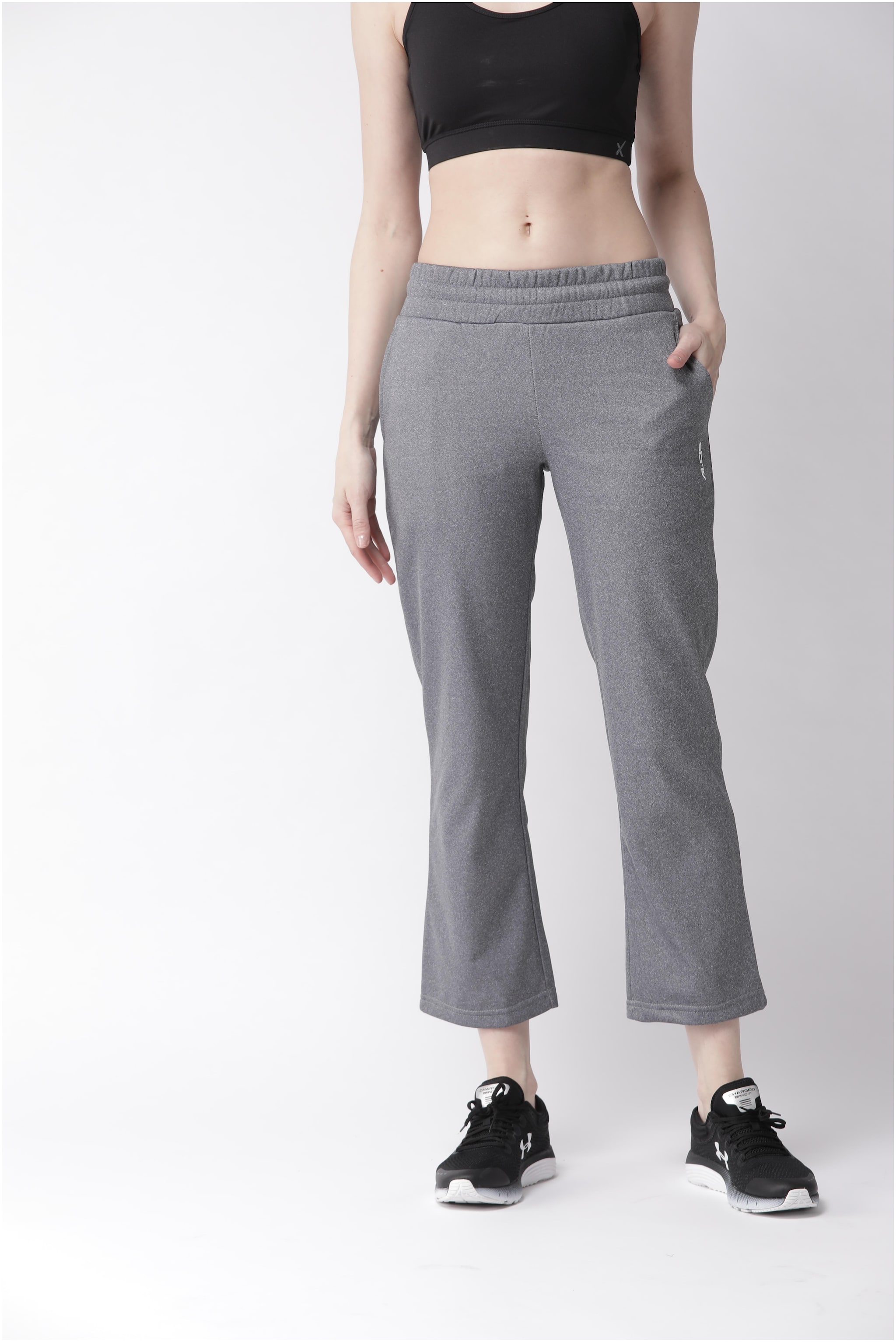 

Alcis Women Regular fit Polyester Solid Track pants - Grey