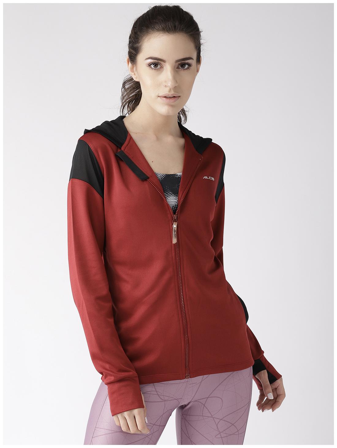 

Alcis Women Solid Sports Jacket - Maroon