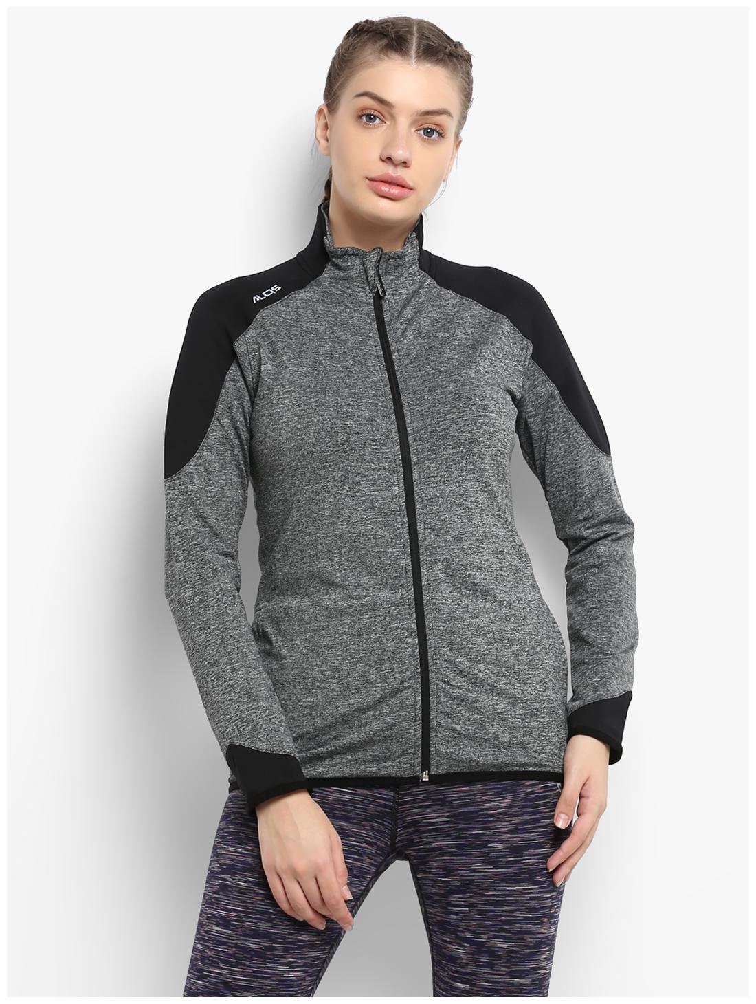 

Alcis Women Solid Sports Jacket - Grey