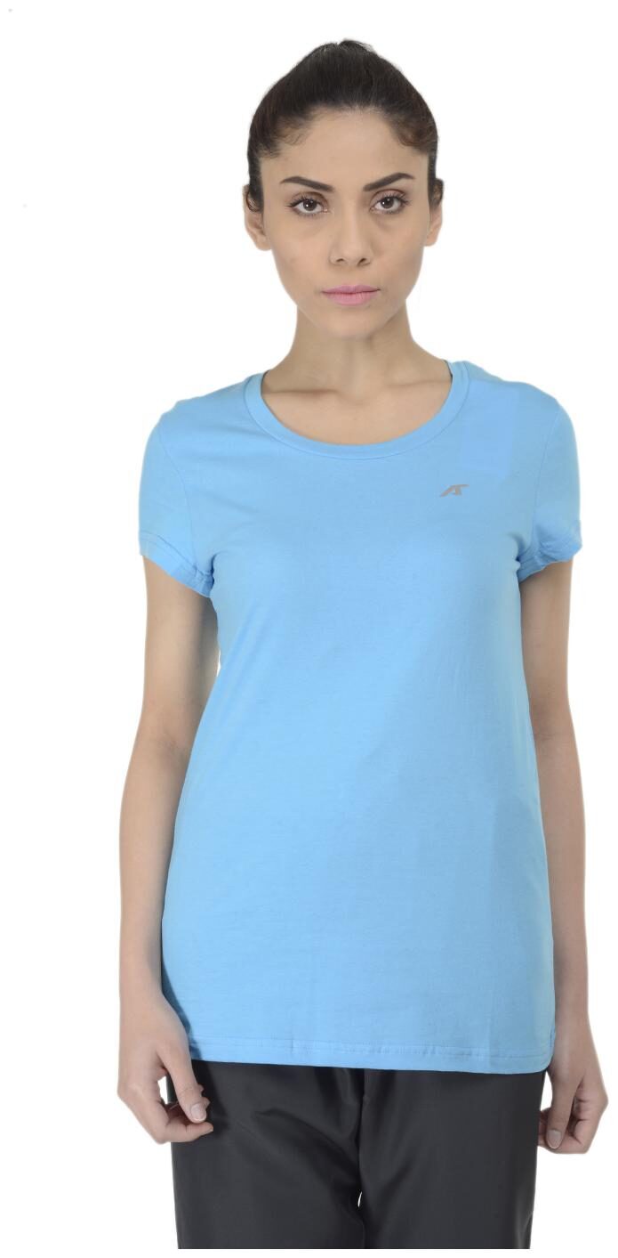 

Alcis Women Blue Regular fit Round neck Synthetic T shirt