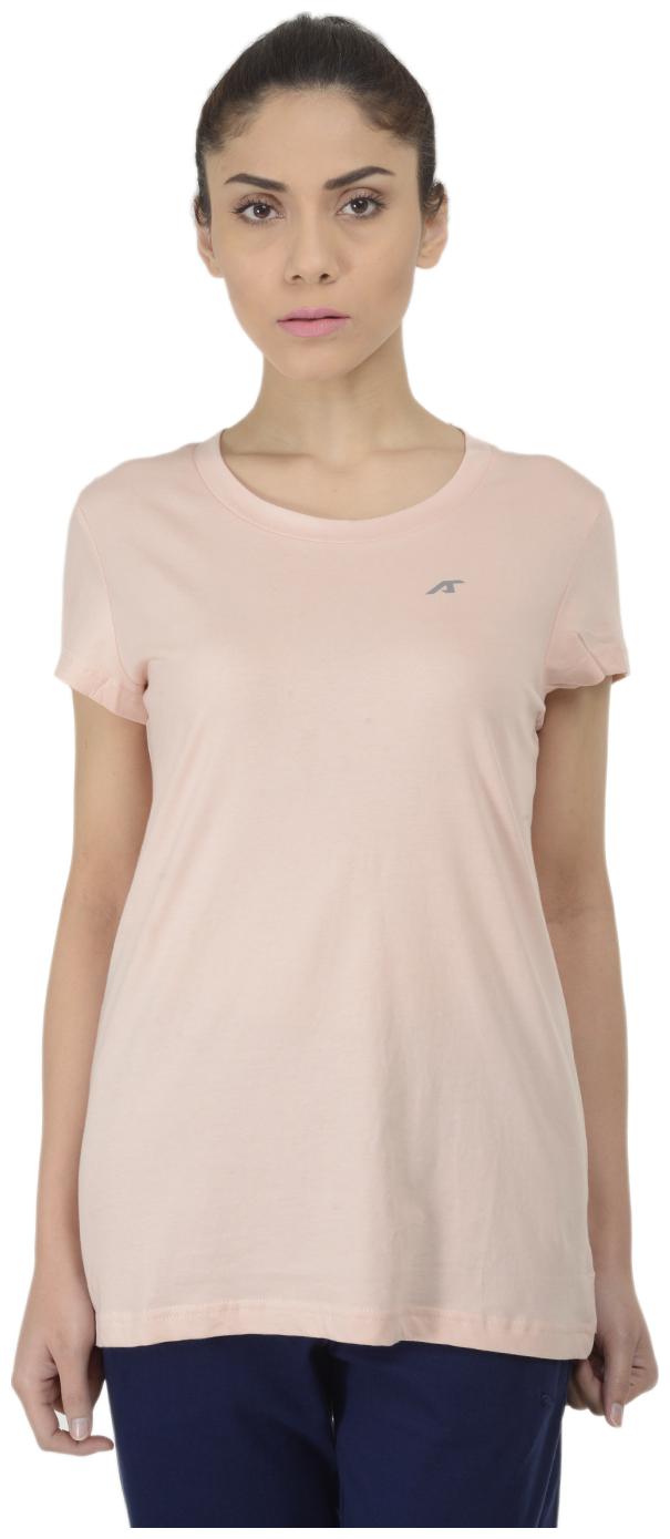 

Alcis Women Pink Regular fit Round neck Synthetic T shirt