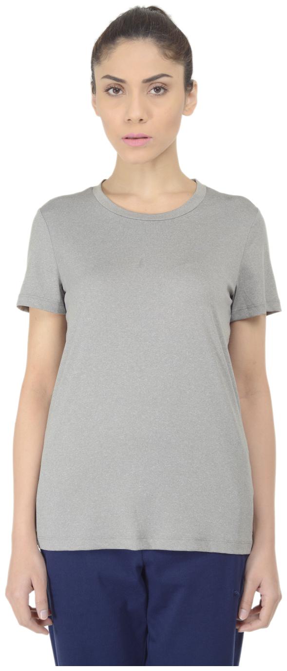

Alcis Women Grey Regular fit Round neck Synthetic T shirt