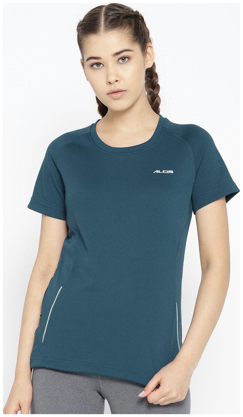 

Alcis Women Solid Sports T-Shirt - Blue