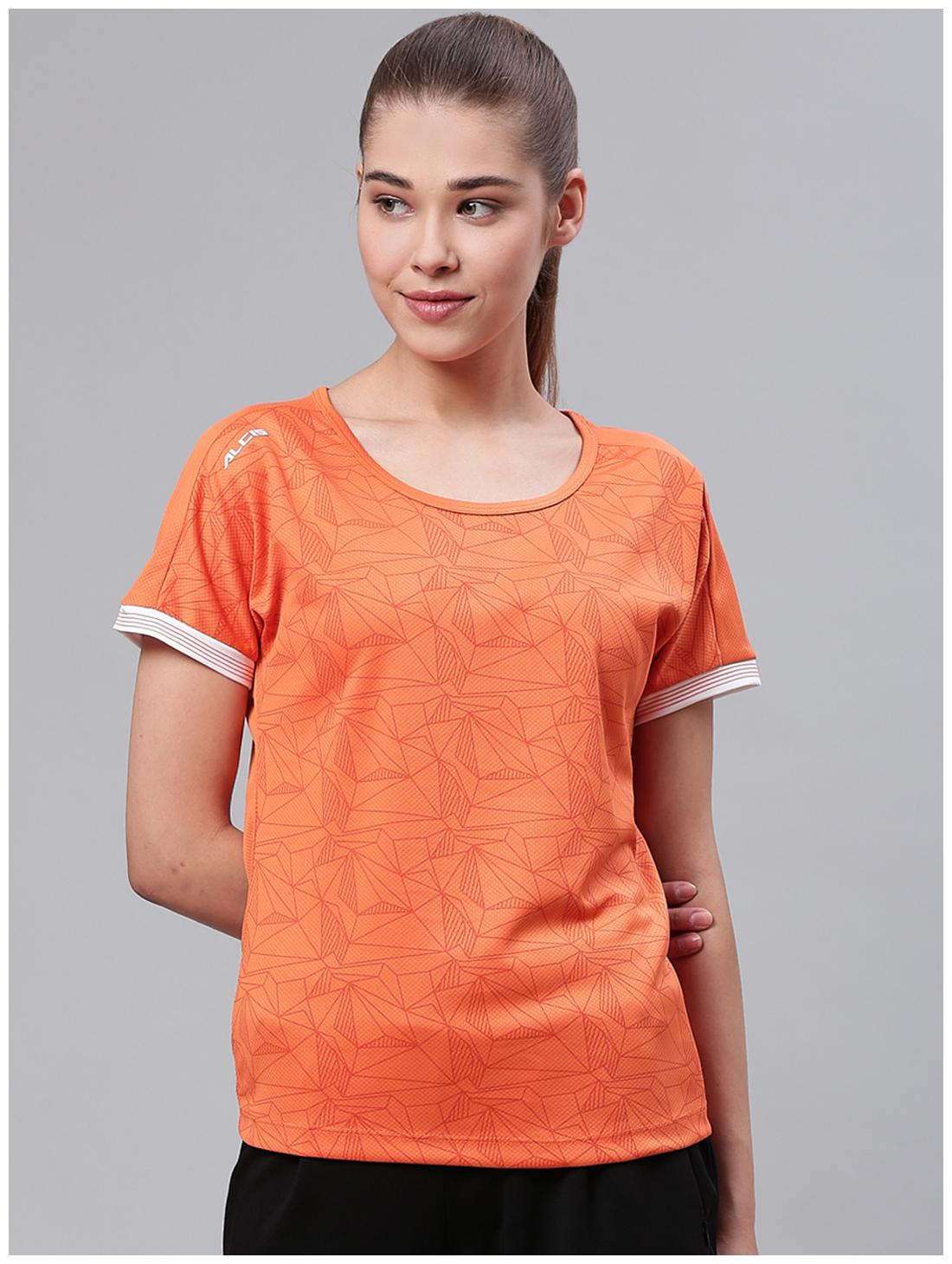 

Alcis Women Printed Sports T-Shirt - Orange