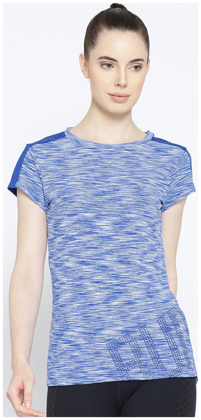 

Alcis Women Solid Sports T-Shirt - Blue