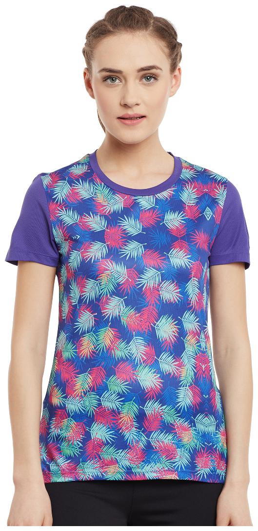 

Alcis Women Printed Sports T-Shirt - Multi