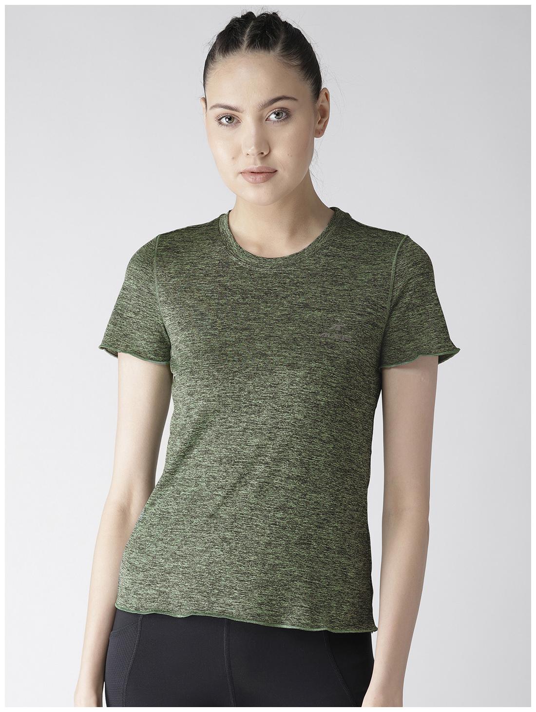 

Alcis Women Solid Sports T-Shirt - Green